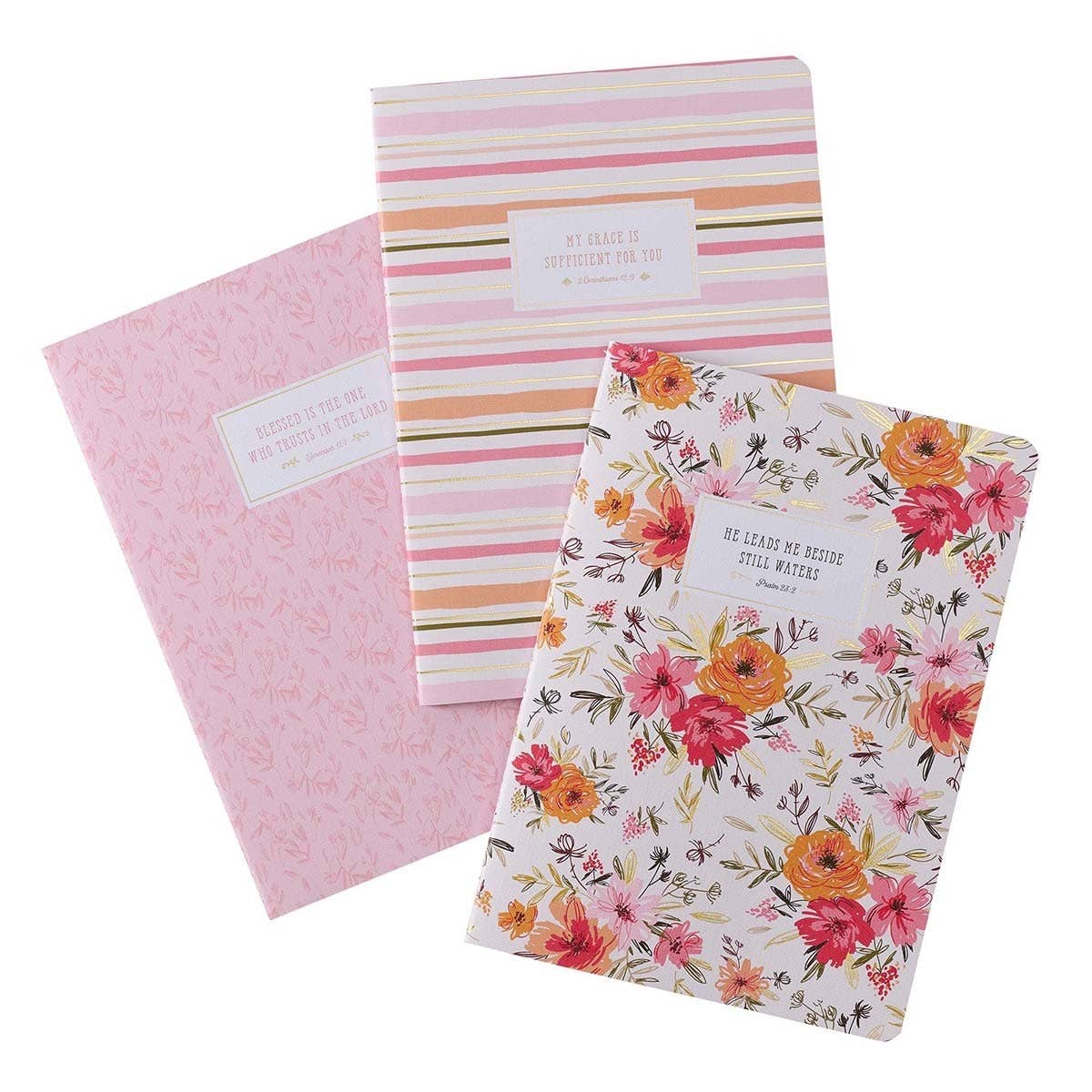 He Leads Me Notebook Set