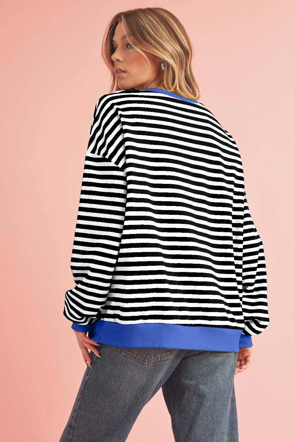 Striped Oversized Pullover