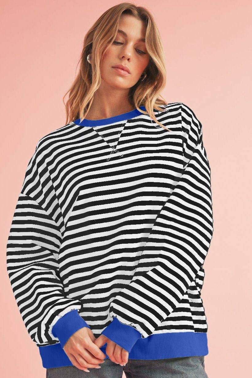 Striped Oversized Pullover