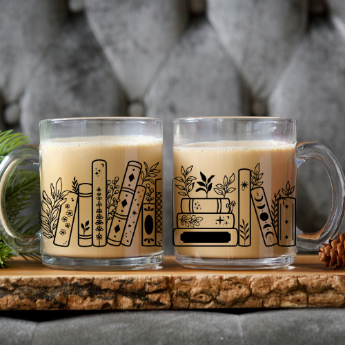 Floral Books Mug