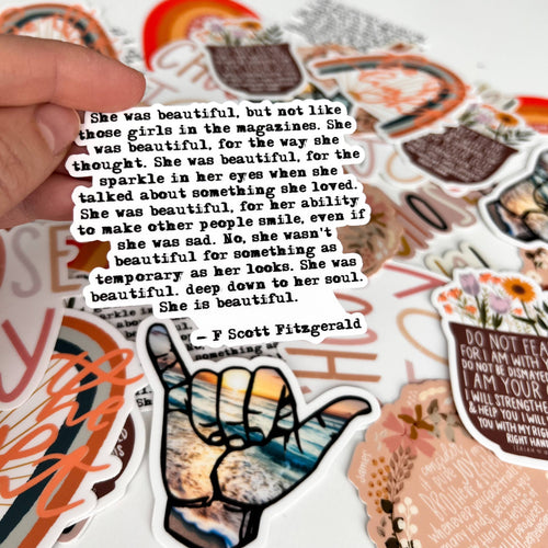 "She is Beautiful" Sticker
