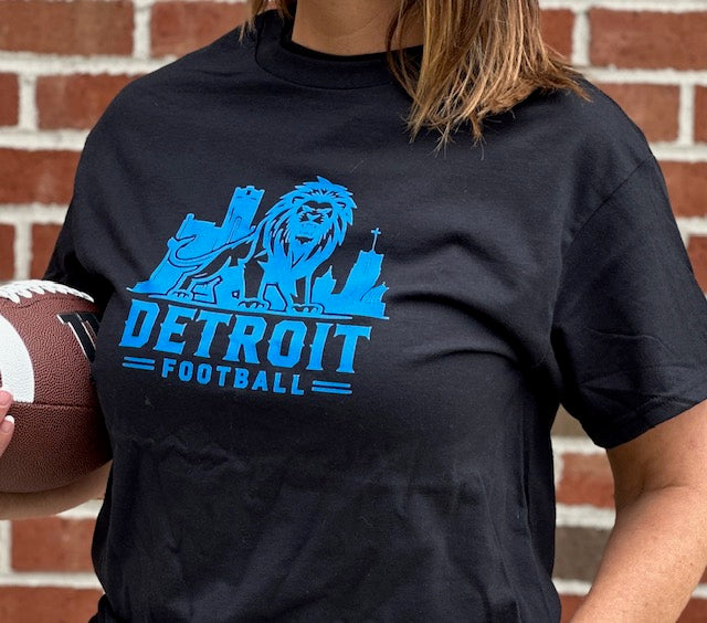 Detroit Football Skyline Tee