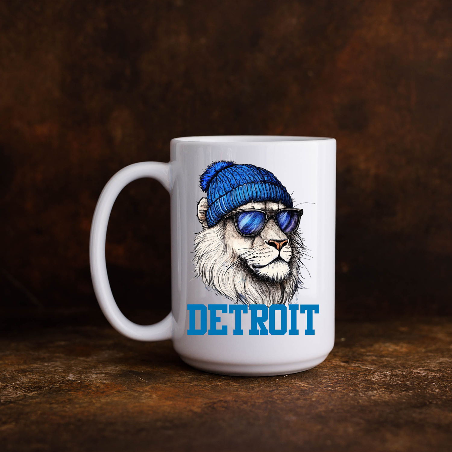 Detroit Tough Lion Mug